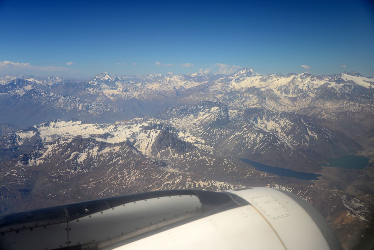 06 The Andes Lake And Mountains Including Tupangato From Flight Between Santiago And Mendoza